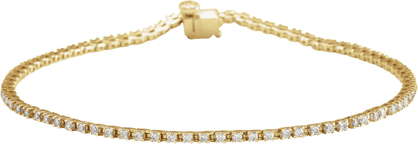 Lab-Grown Diamond Line Bracelet - Lab Grown Diamond