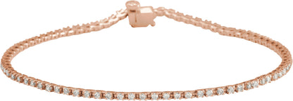 Lab-Grown Diamond Line Bracelet