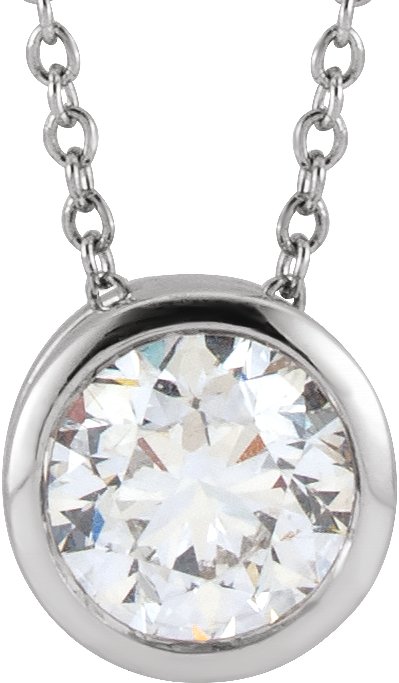 3/4 Ct Lab-Grown Diamond Solitaire Necklace - Lab Grown Diamond
