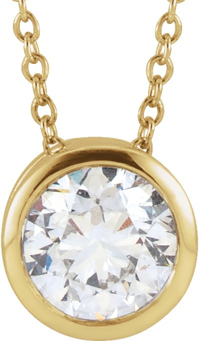 1/2 Ct Lab-Grown Diamond Solitaire Necklace - Lab Grown Diamond