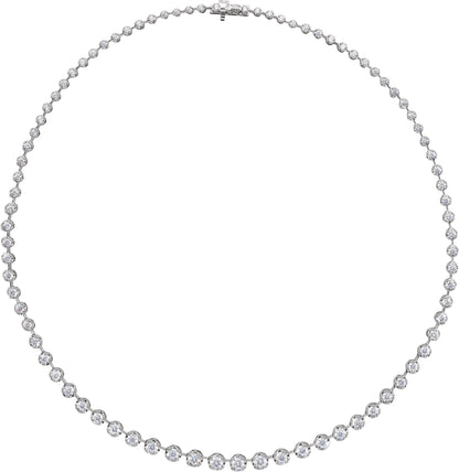 6 3/4 Ctw Lab-Grown Diamond Line Necklace