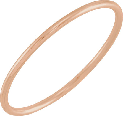 Stackable Ring Size 3 - Rose Gold
