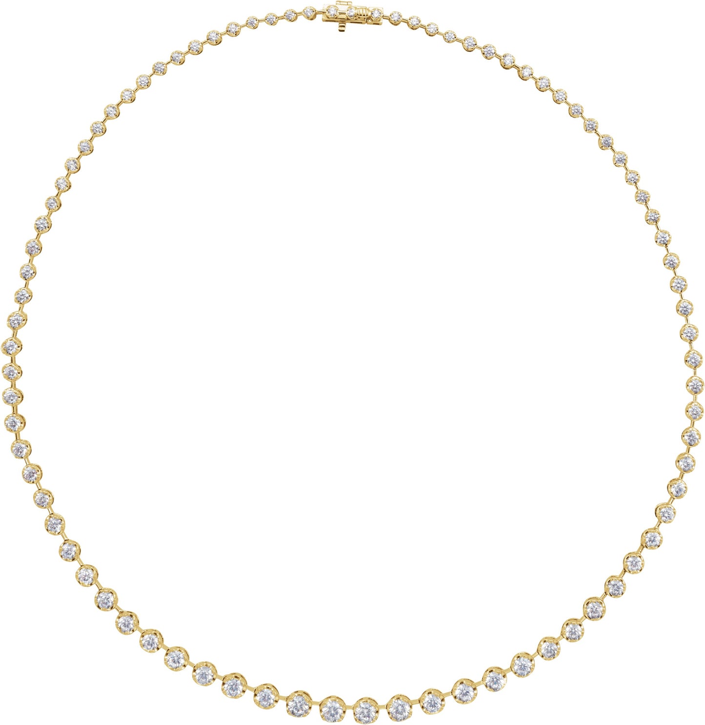 6 3/4 Ctw Lab-Grown Diamond Line Necklace - Lab Grown Diamond