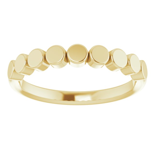 Stackable Geometric Ring - Yellow Gold