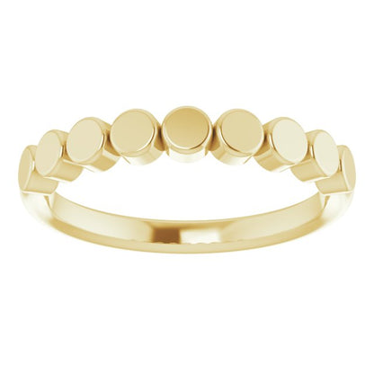 Stackable Geometric Ring - Yellow Gold