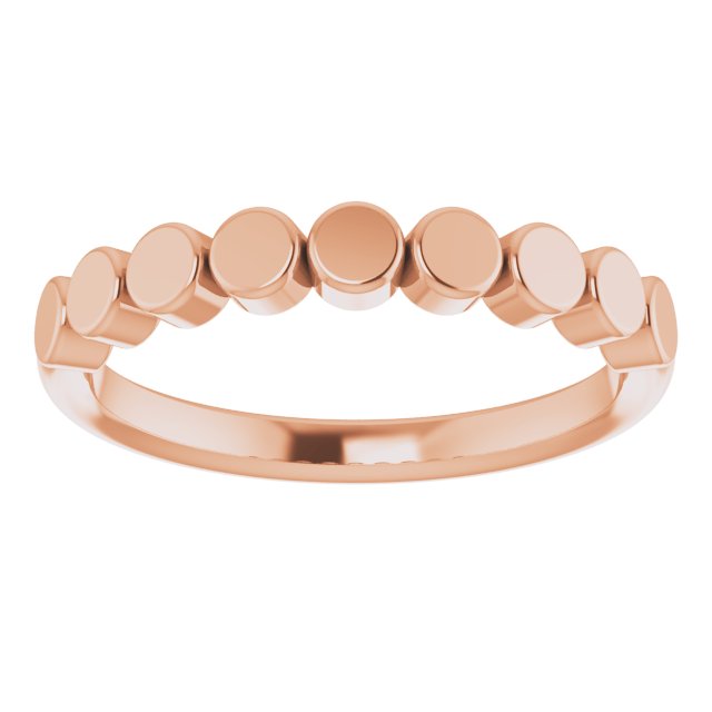 Stackable Geometric Ring - Rose Gold