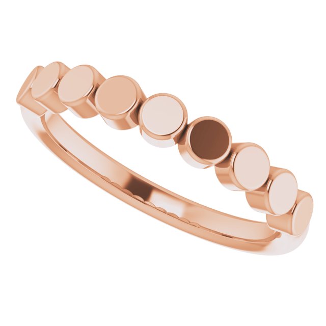 Stackable Geometric Ring - Rose Gold