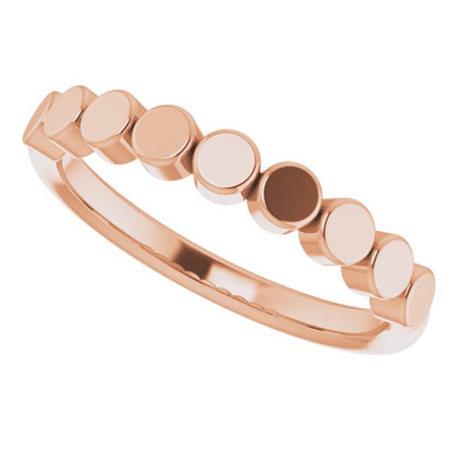 Stackable Geometric Ring - Rose Gold