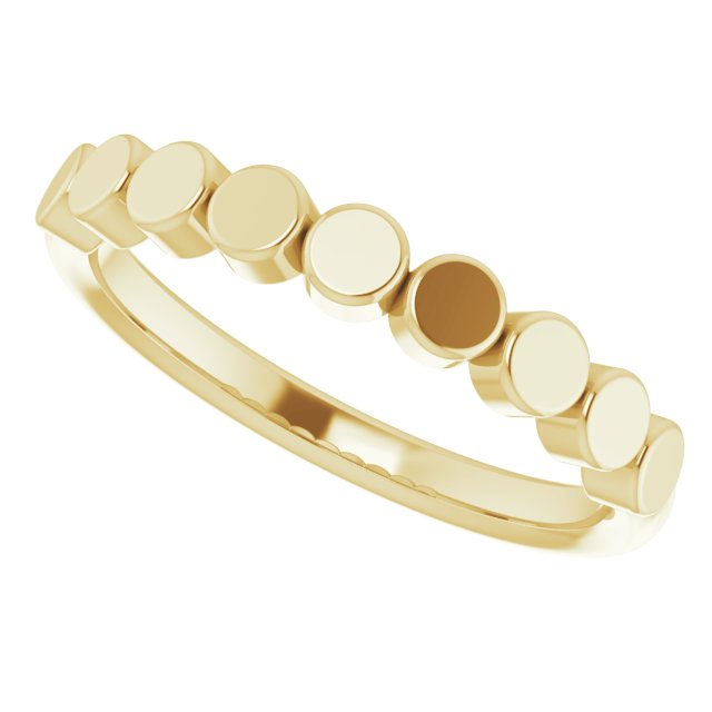 Stackable Geometric Ring - Yellow Gold