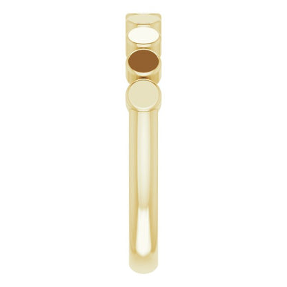 Stackable Geometric Ring - Yellow Gold