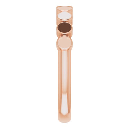 Stackable Geometric Ring - Rose Gold