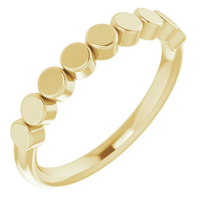 Stackable Geometric Ring - Yellow Gold