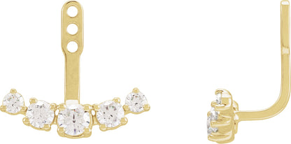 1 Ctw Lab-Grown Diamond Earring Jackets - Lab Grown Diamond