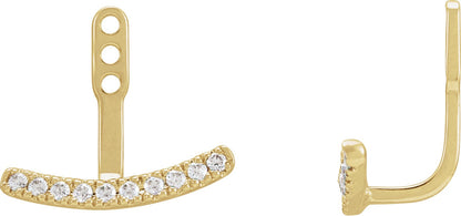1/5 Ctw Lab-Grown Diamond Earring Jackets - Lab Grown Diamond