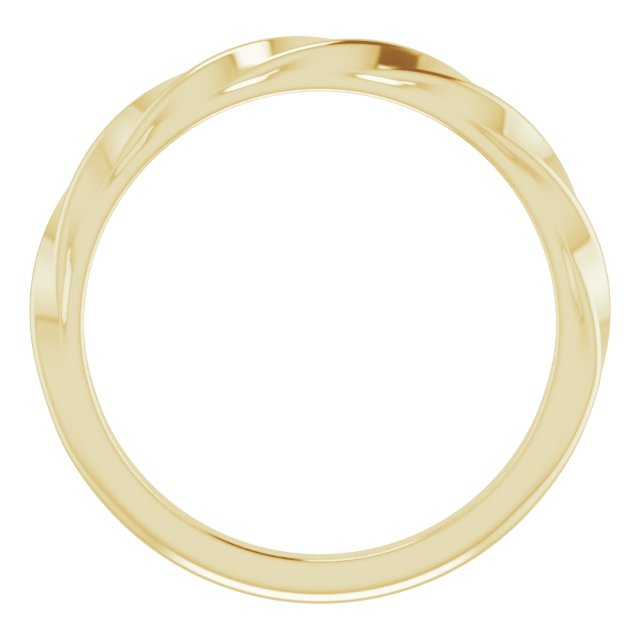 Twisted Stackable Ring - Yellow Gold