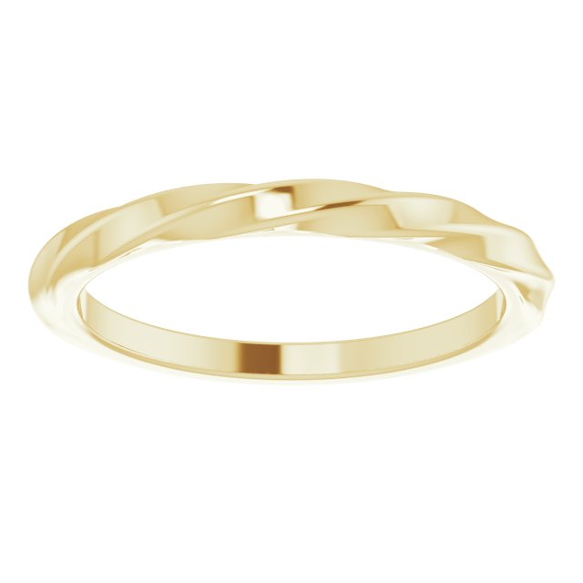 Twisted Stackable Ring - Yellow Gold