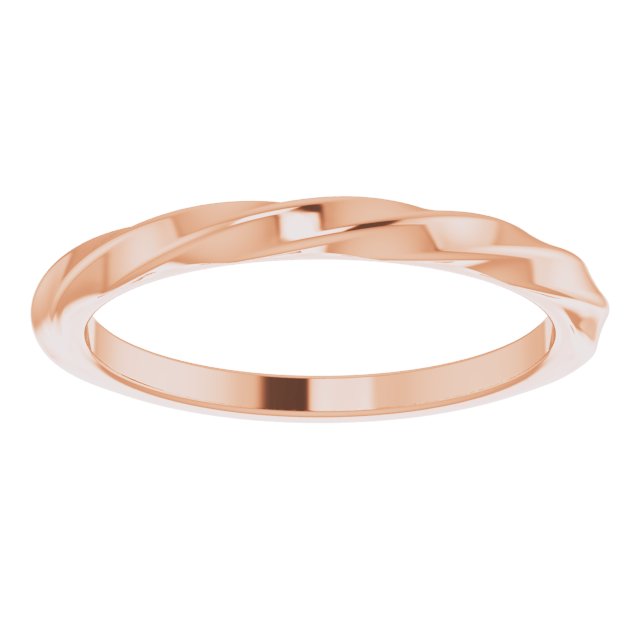 Twisted Stackable Ring - Rose Gold