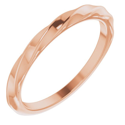 Twisted Stackable Ring - Rose Gold