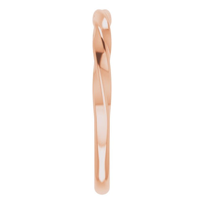 Twisted Stackable Ring - Rose Gold
