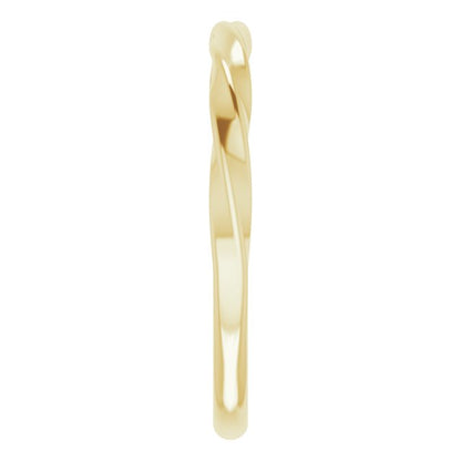Twisted Stackable Ring - Yellow Gold