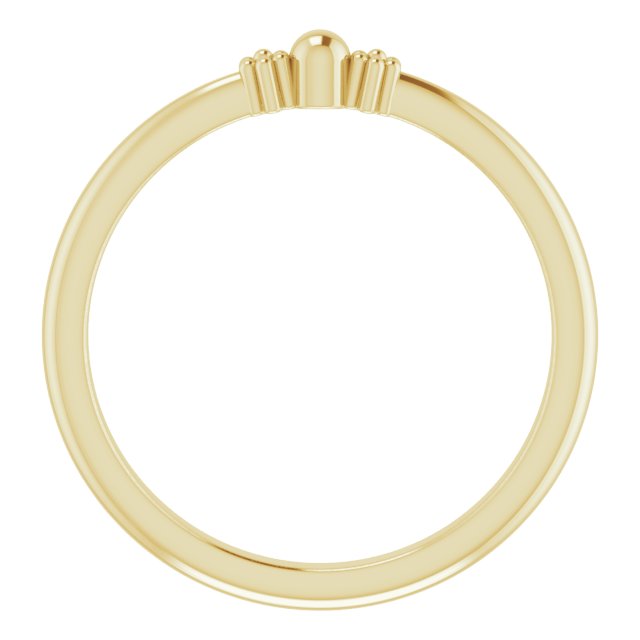 Stackable Bead Ring - Yellow Gold