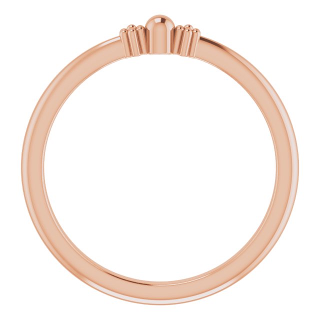 Stackable Bead Ring - Rose Gold