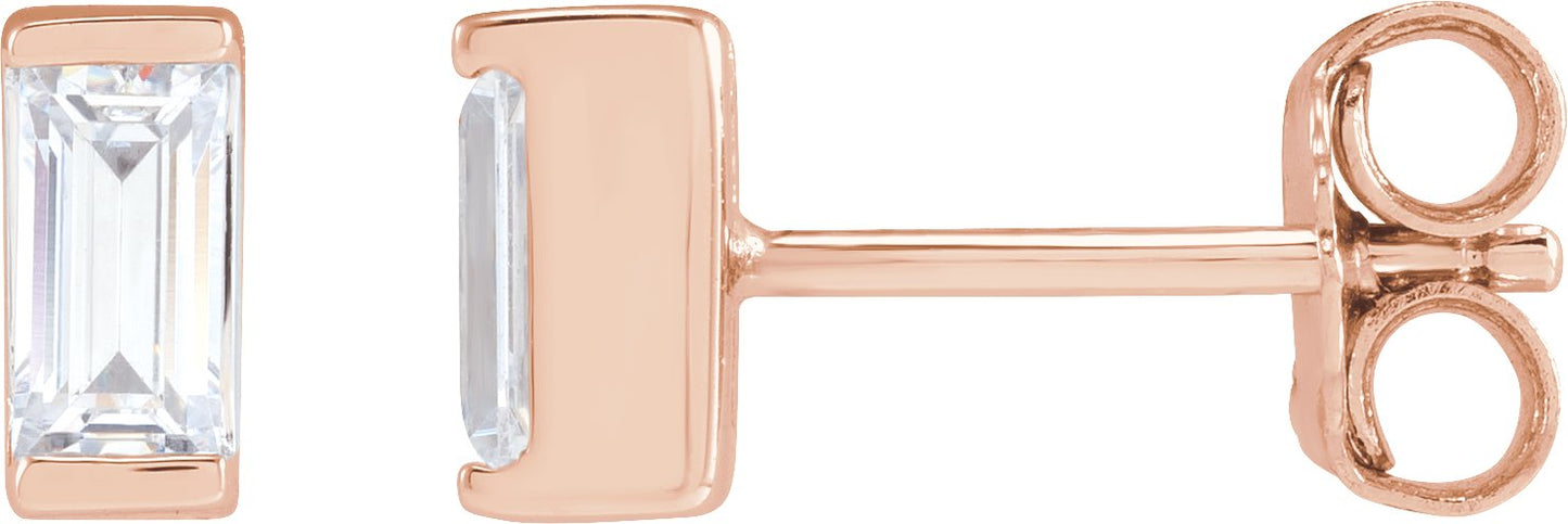 3/8 Ctw Lab-Grown Diamond Earrings - Rose Gold - Lab Grown Diamond