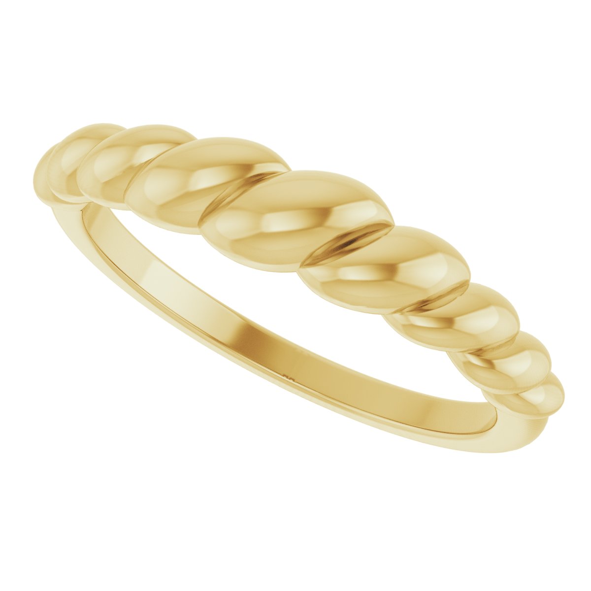 Rope Dome Ring - Yellow Gold