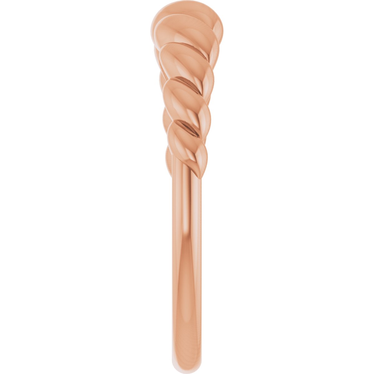 Rope Dome Ring - Rose Gold
