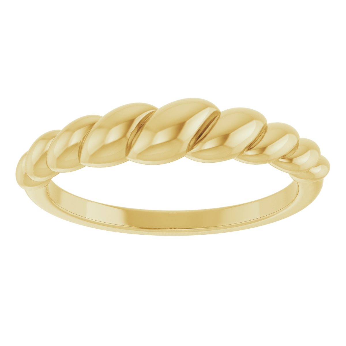 Rope Dome Ring - Yellow Gold