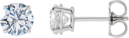 3 Ctw Lab-Grown Diamond Stud Earrings
