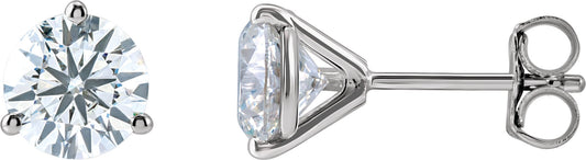 2 1/2 Ctw Lab-Grown Diamond Stud Earrings