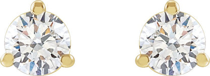 1/8 Ctw Lab-Grown Diamond Sud Earrings - Yellow Gold - Lab Grown Diamond