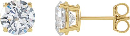 2 Ctw Lab-Grown Diamond Stud Earrings - Lab Grown Diamond