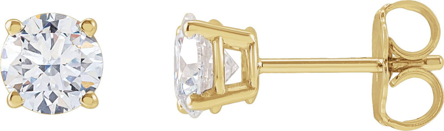 1 1/4 Ctw Lab-Grown Diamond Stud Earrings - Lab Grown Diamond