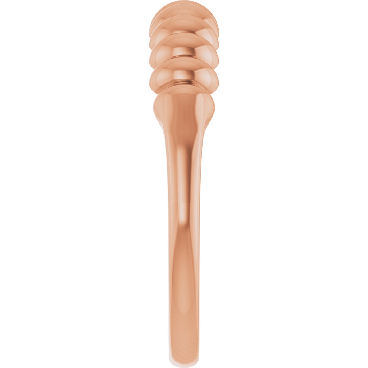 Puffed Metal Ring - Rose Gold