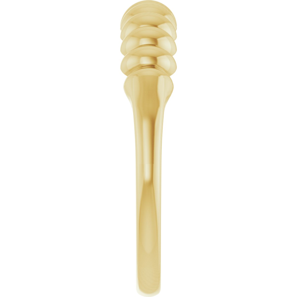 Puffed Metal Ring - Yellow Gold
