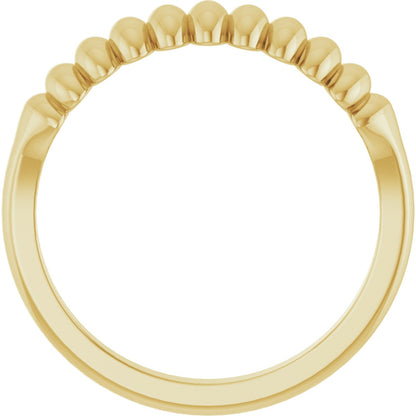 Puffed Metal Ring - Yellow Gold