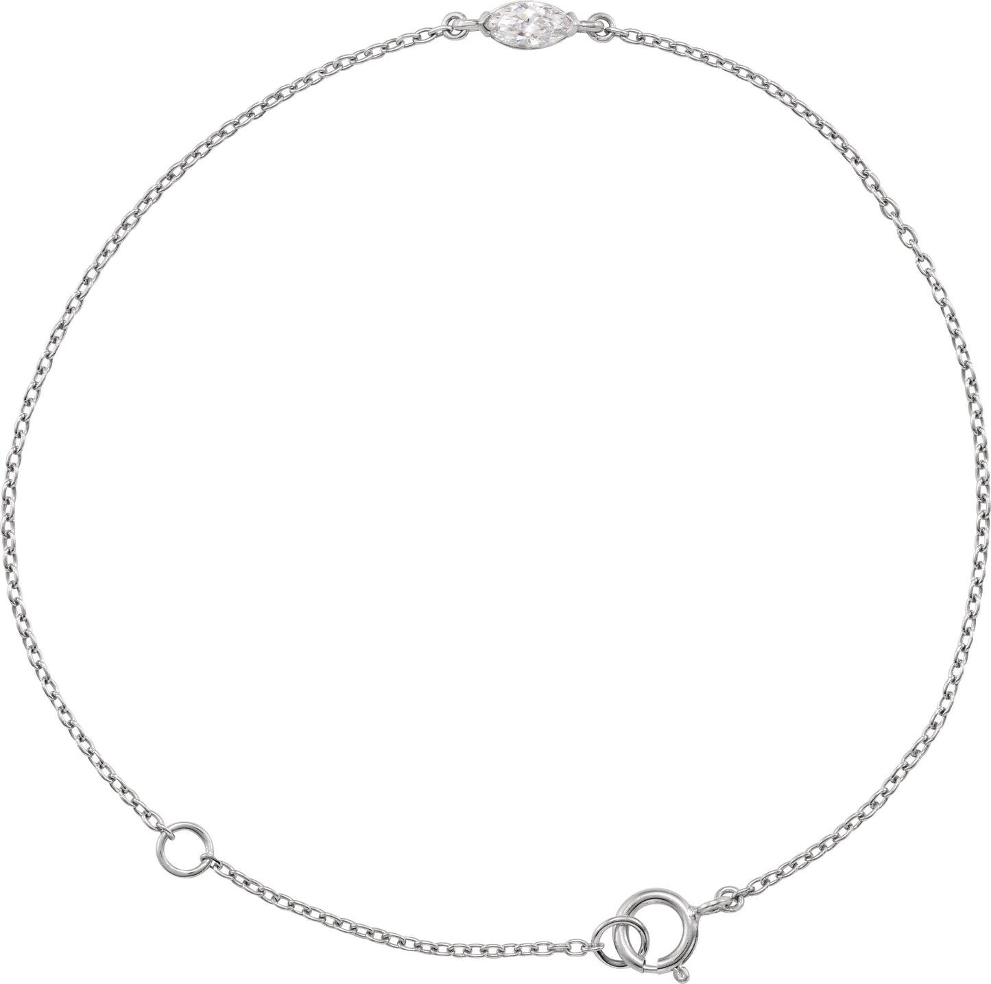 1/4 Ct Marquise Lab-Grown Diamond Bracelet