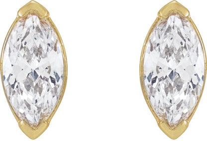 1/3 Ctw Lab-Grown Diamond Stud Earrings - Yellow Gold - Lab Grown Diamond