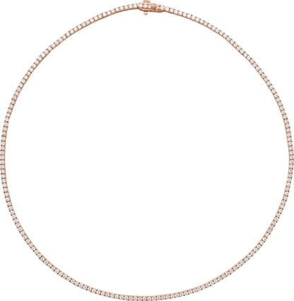 5 7/8 Ctw Lab-Grown Diamond Line Necklace
