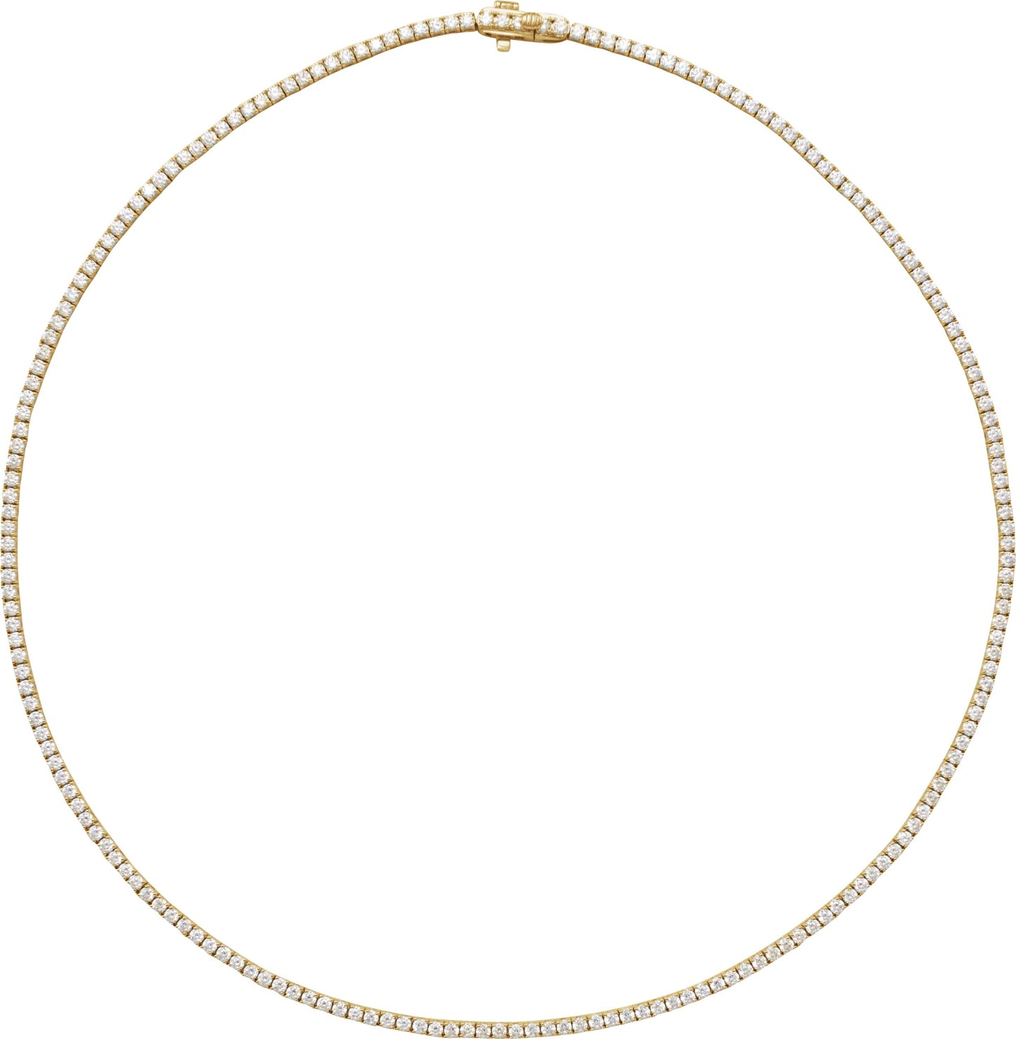 5 7/8 Ctw Lab-Grown Diamond Line Necklace - Lab Grown Diamond