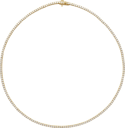 5 7/8 Ctw Lab-Grown Diamond Line Necklace - Lab Grown Diamond