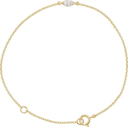 1/4 Ct Marquise Lab-Grown Diamond Bracelet - Lab Grown Diamond