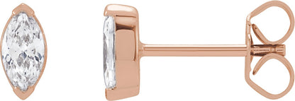 1/3 Ctw Lab-Grown Diamond Stud Earrings - Rose Gold - Lab Grown Diamond