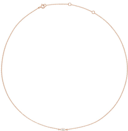 1/4 Ct Marquise Lab-Grown Diamond Necklace