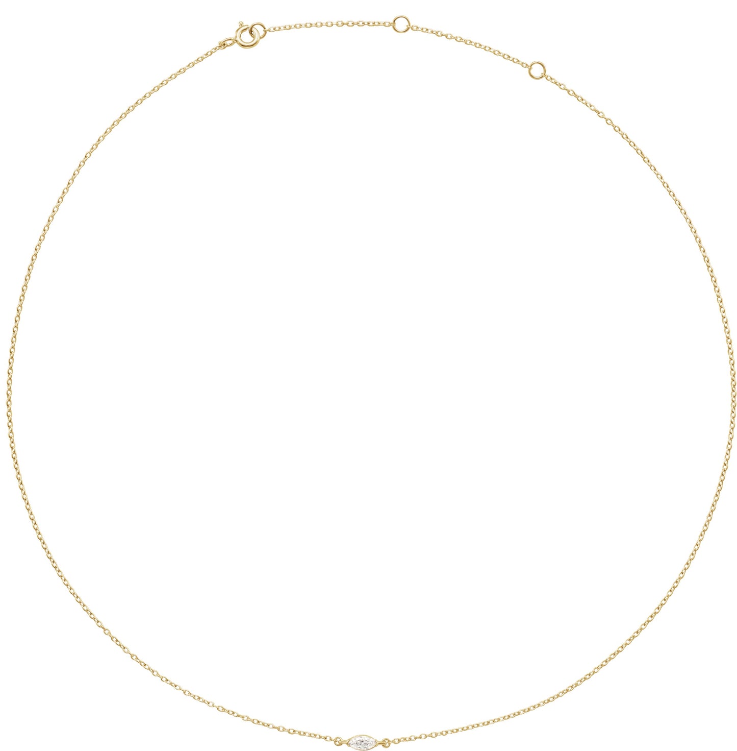 1/4 Ct Marquise Lab-Grown Diamond Necklace - Lab Grown Diamond
