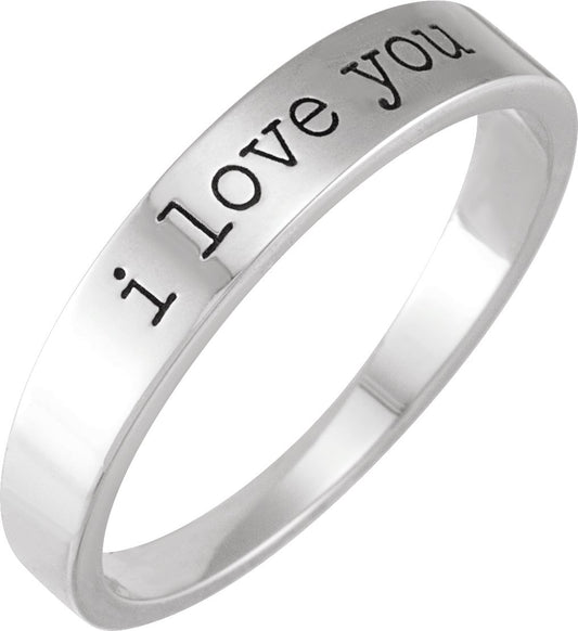 I Love You - White Gold