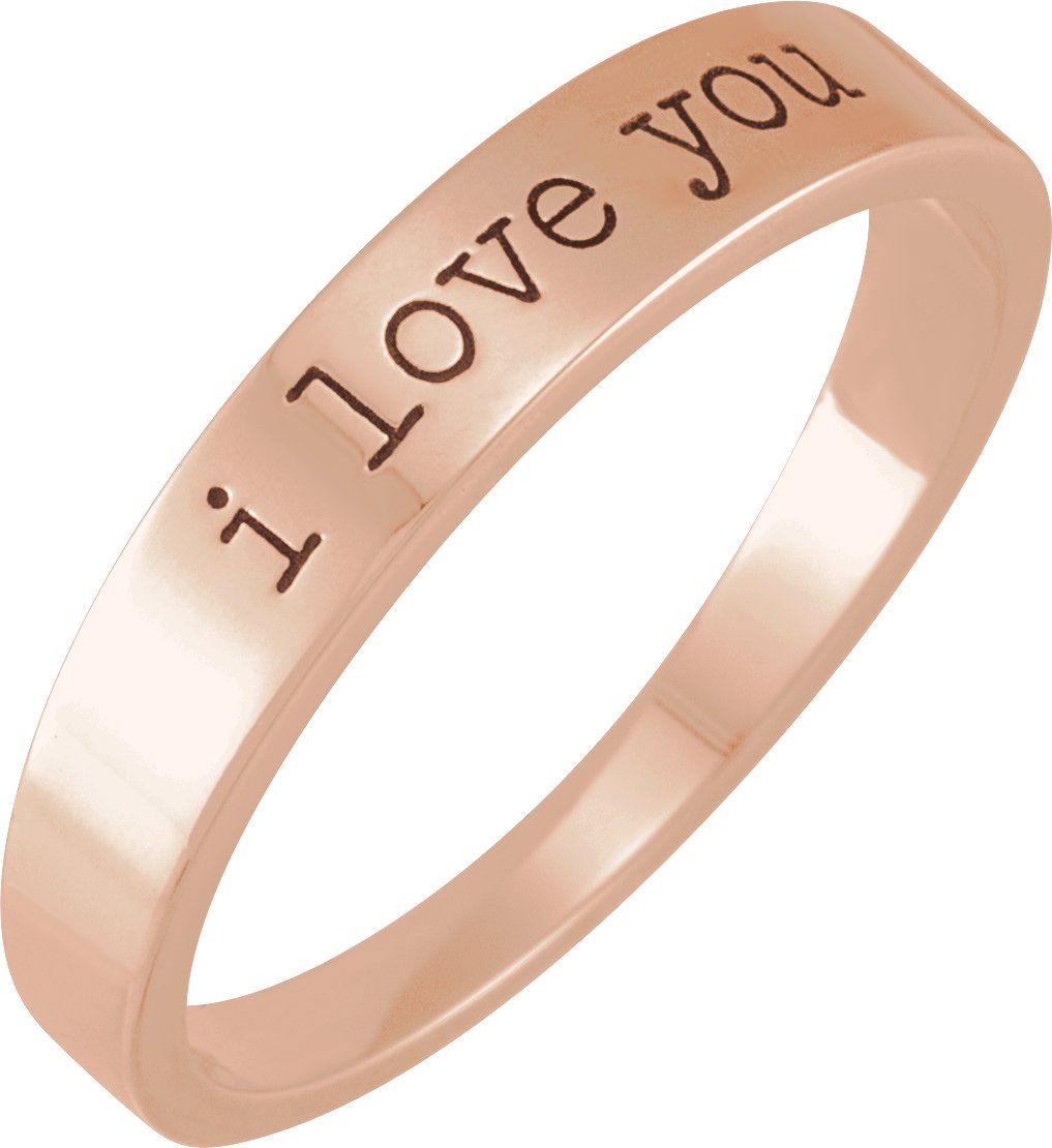 I Love You - Rose Gold