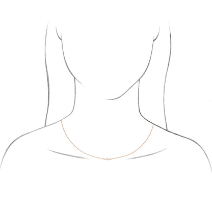 1/4 Ct Marquise Lab-Grown Diamond Necklace - Rose Gold - Lab Grown Diamond